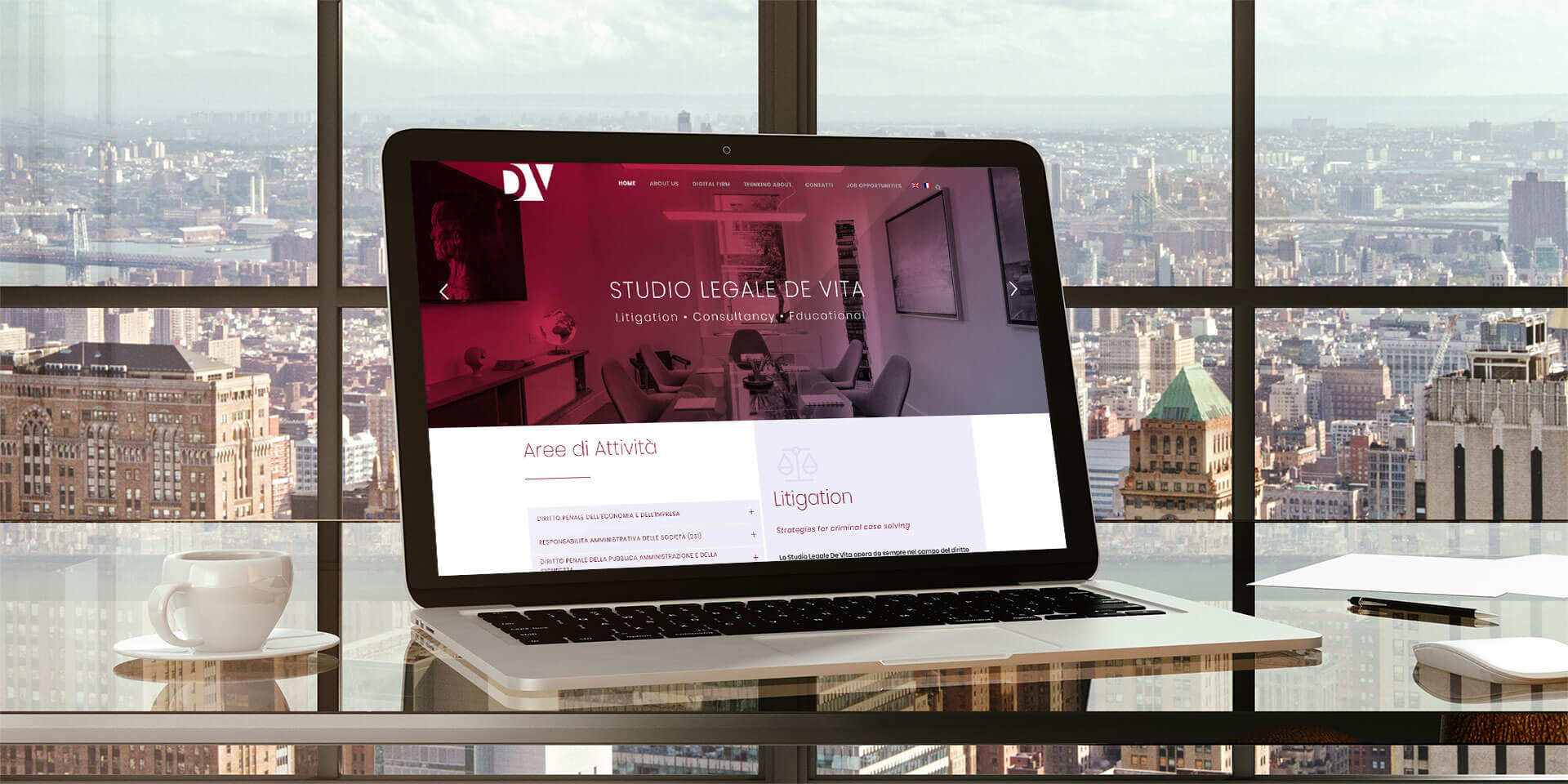 Claudia De Luca realizzazione sito WordPress Studio Legale