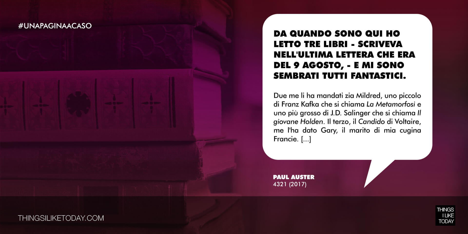 Una Pagina a Caso | Things I Like Today