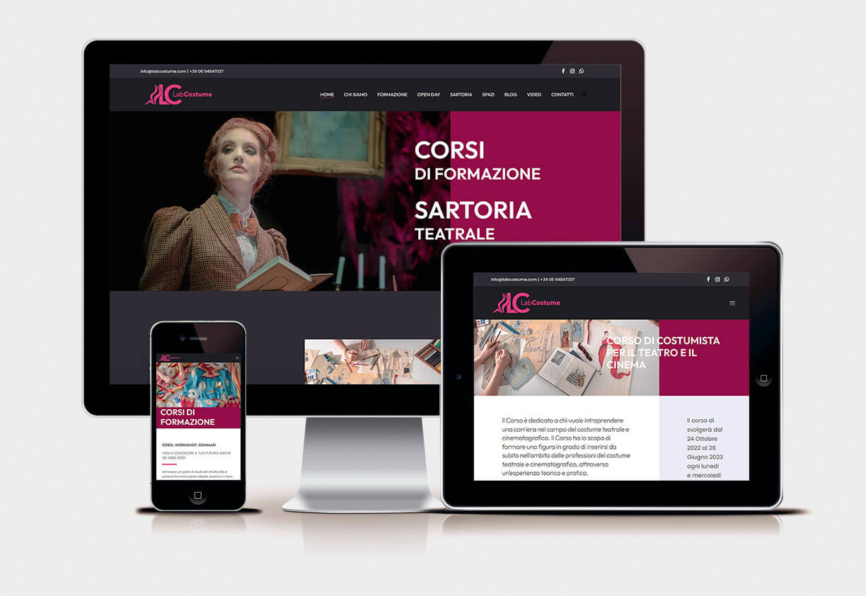 Restyling siti web Claudia De Luca web designer Roma